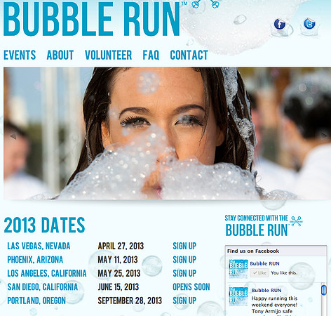 Bubble Run Website Photos