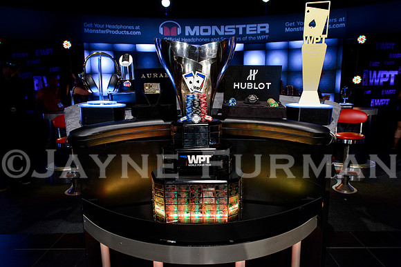 WPT Trophy and Sponsor Items