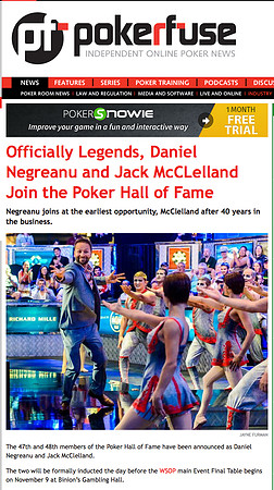 Daniel Negreanu One Drop Intro Photo