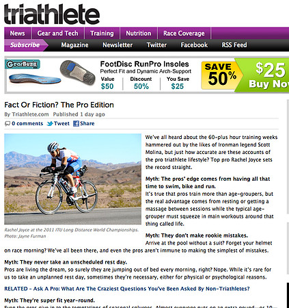 Rachel Joyce: Triathlete Magazine