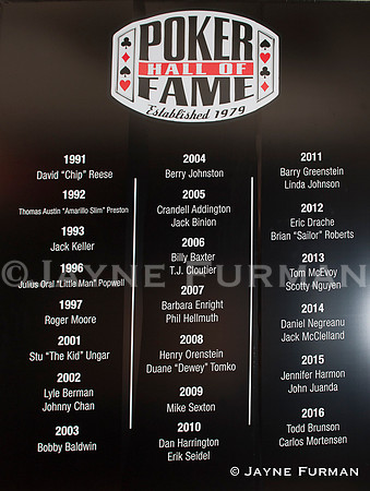 2016 Poker Hall of Fame Induction Ceremony